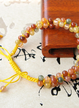 天然水晶编织福禄寿手串