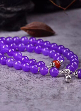 天然红玛瑙手链钱袋紫玉髓