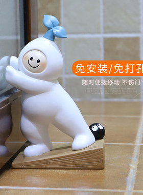 创意卡通防撞门挡器可爱家居摆件