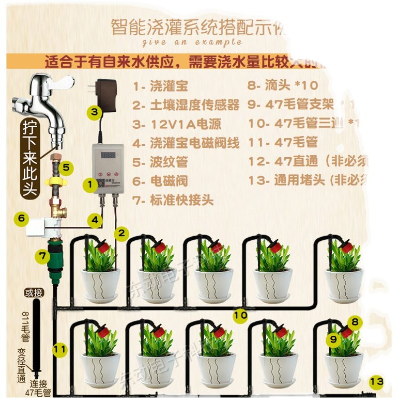 智控器 智能浇水宝wifi蓝牙4G连基站灌溉浇花,淘宝优惠券,粉丝福利购,淘宝优惠卷