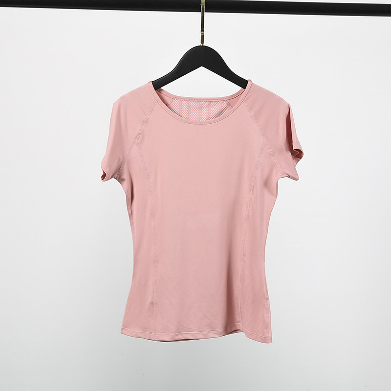 运动短袖女修身紧身瑜伽上衣健身房跑步训练t恤网孔美背健身服夏,淘宝优惠券,粉丝福利购,淘宝优惠卷