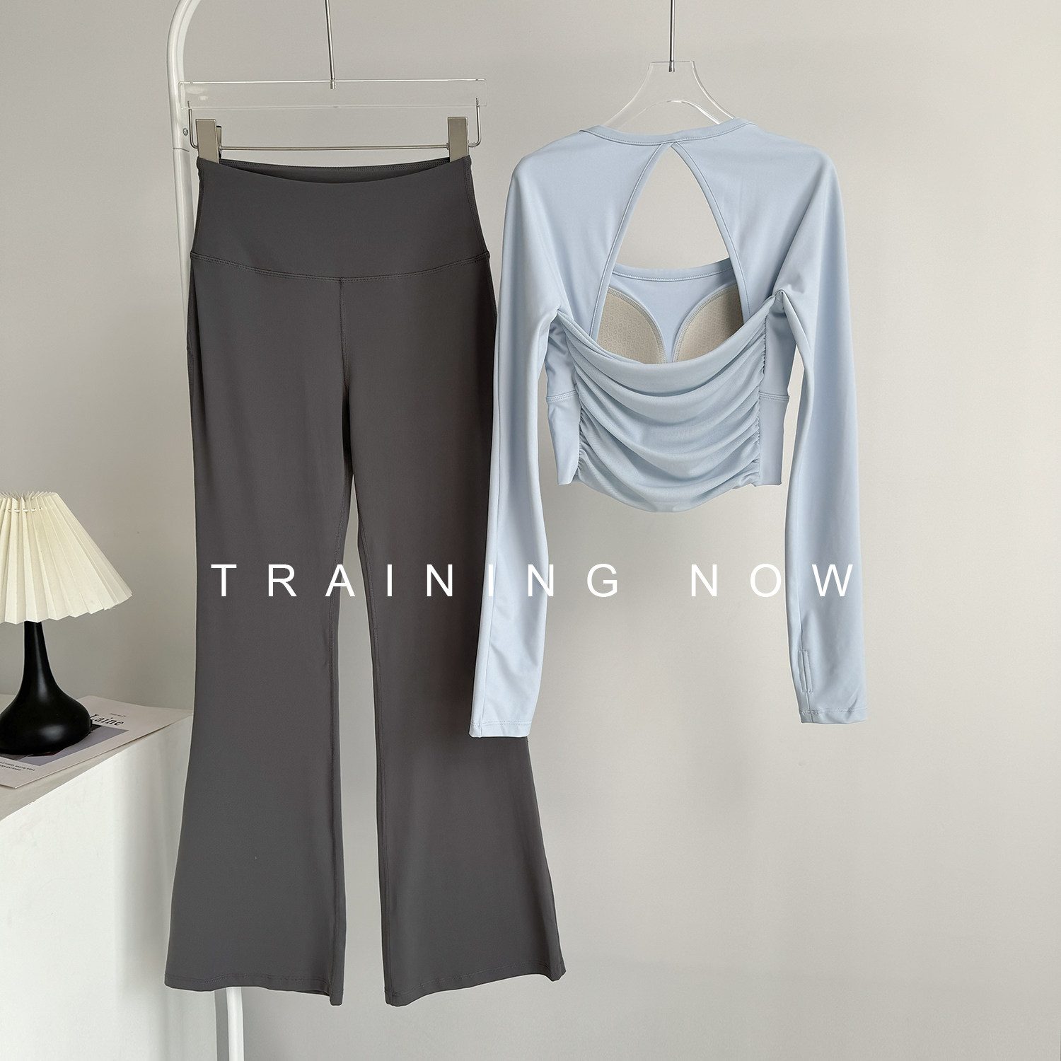 运动套装女秋冬季高级感普拉提训练瑜伽服带胸垫跑步健身显瘦长袖,淘宝优惠券,粉丝福利购,淘宝优惠卷