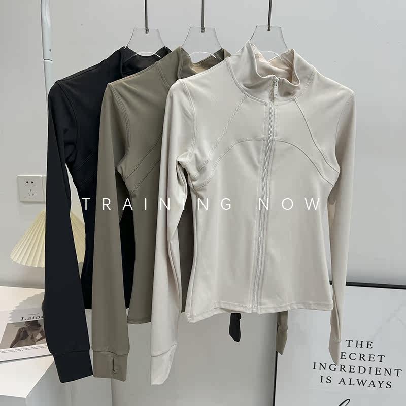 健身外套女高级感显瘦速干拉链上衣长袖专业跑步运动训练瑜伽服,淘宝优惠券,粉丝福利购,淘宝优惠卷