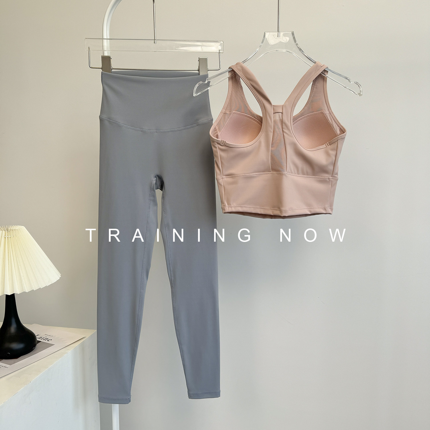 跑步套装女夏季高强度健身锻炼美背文胸高腰提臀瑜伽运动骑行长裤,淘宝优惠券,粉丝福利购,淘宝优惠卷