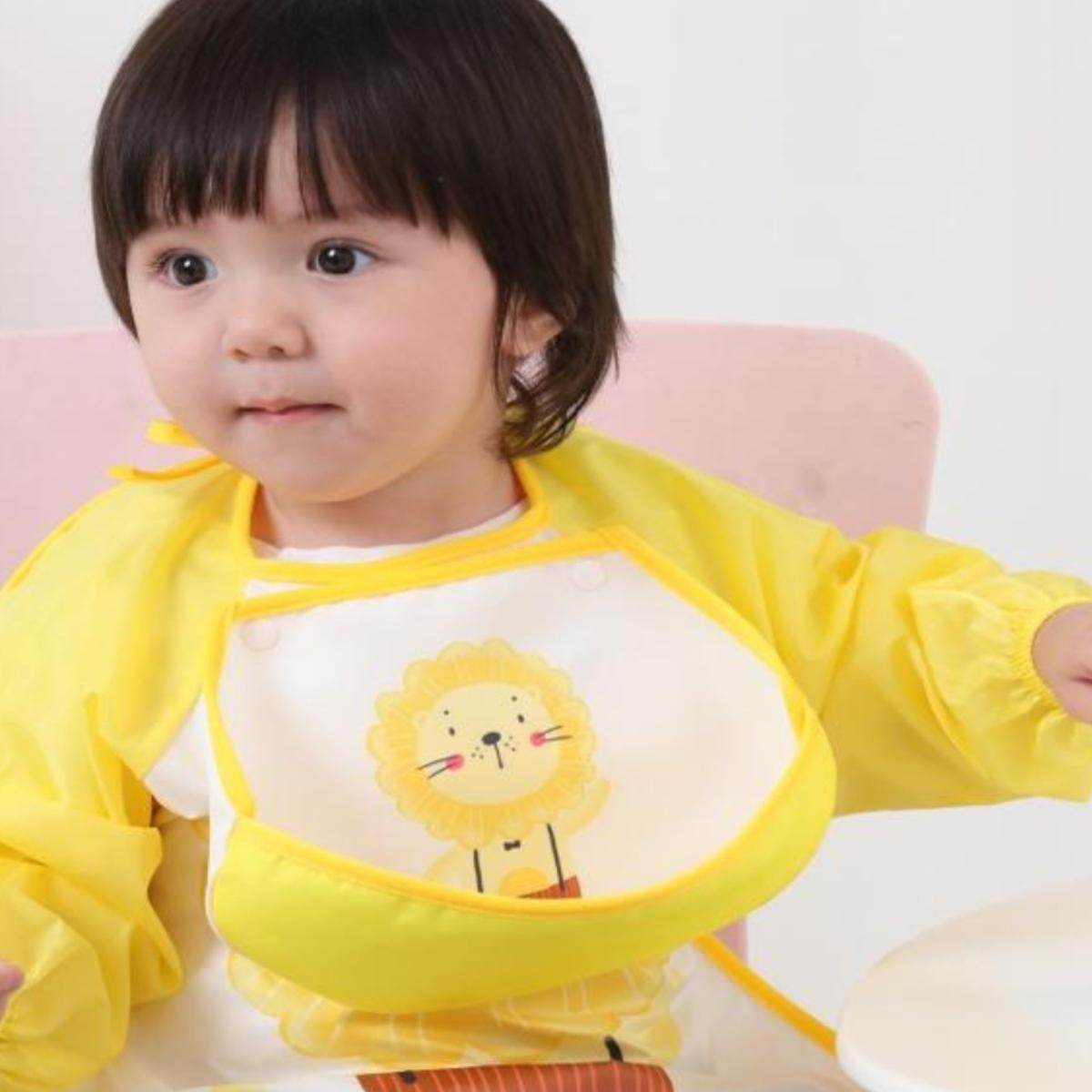 宝宝吃饭罩衣防水防脏儿童围裙围兜夏季薄女宝男童反穿衣婴儿护衣,淘宝优惠券,粉丝福利购,淘宝优惠卷