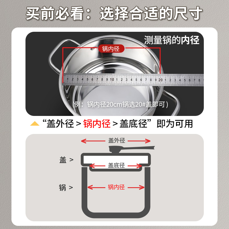 钢化玻璃锅盖透明家用防爆耐高温平底锅汤锅奶锅煎锅炒锅通用配件