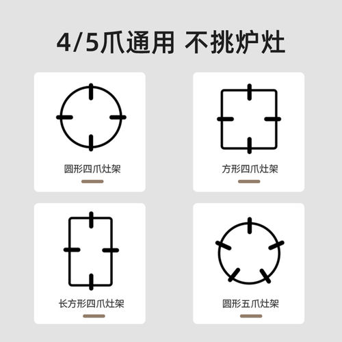 煤气灶支架奶锅架托不滑锅燃气灶锅支架放小锅辅助锅配件砂锅架子 - 图3
