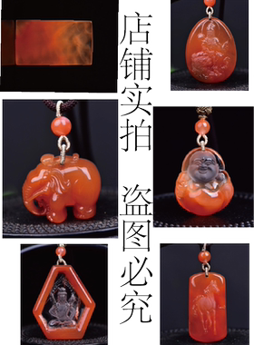 手串水晶绿幽灵雕刻件吊坠项链