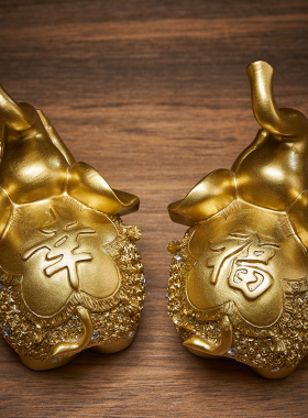 速发大象视件客厅酒柜电摆柜创意家居玄关软装饰品礼迁新居乔品办