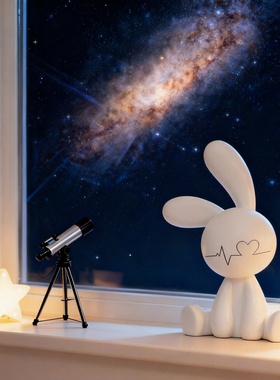 兔子天文望远镜台灯套装儿童房