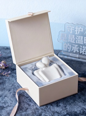 创意陶瓷人形桌面摆件礼盒装