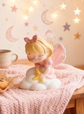 可爱天使小女孩桌面摆件