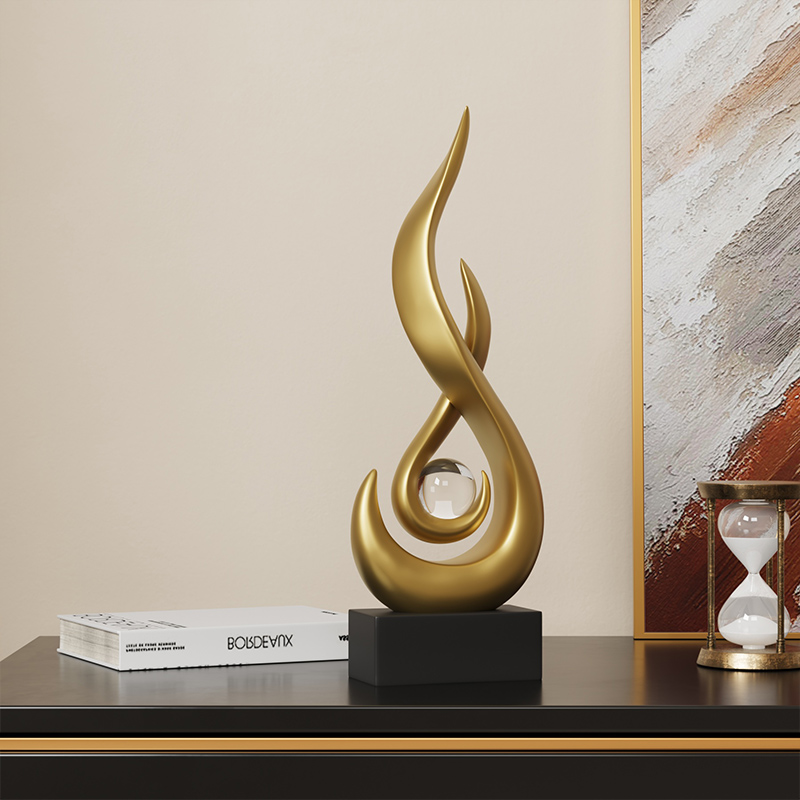 工艺柜摆件客厅轻奢2025新款高档风生水起酒柜装饰品高档玄关电视 - 图2