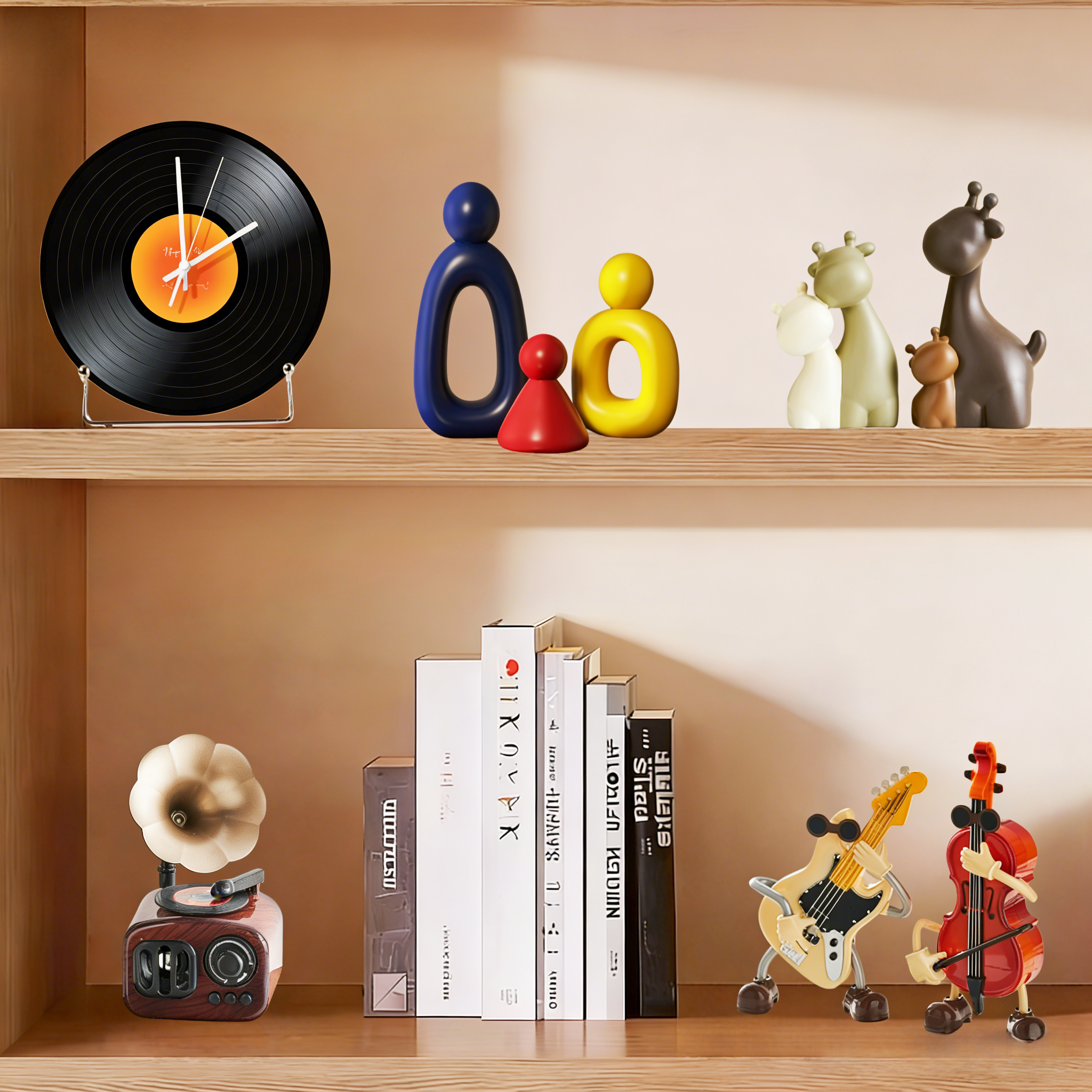 抽象艺术一家三口摆件客厅酒柜电视柜装饰品轻奢高档家居软装好物 - 图2