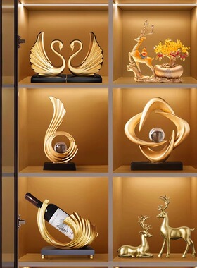 2025轻奢高档上档次酒柜装饰品