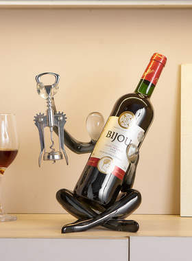 透明轻奢艺术酒架餐厅摆件