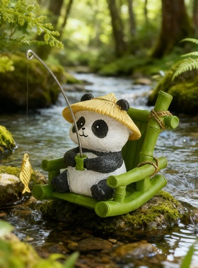 可爱熊猫毛绒钥匙扣挂件礼物