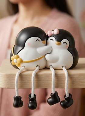 中古风吊脚娃娃摆件客厅入户