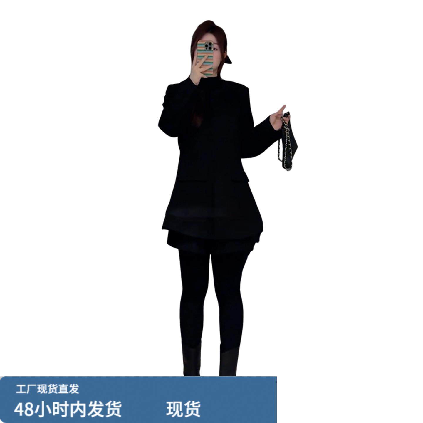 法式赫本风黑色毛呢外套女秋冬2026新款小香风气质高级感呢子大衣,淘宝优惠券,粉丝福利购,淘宝优惠卷