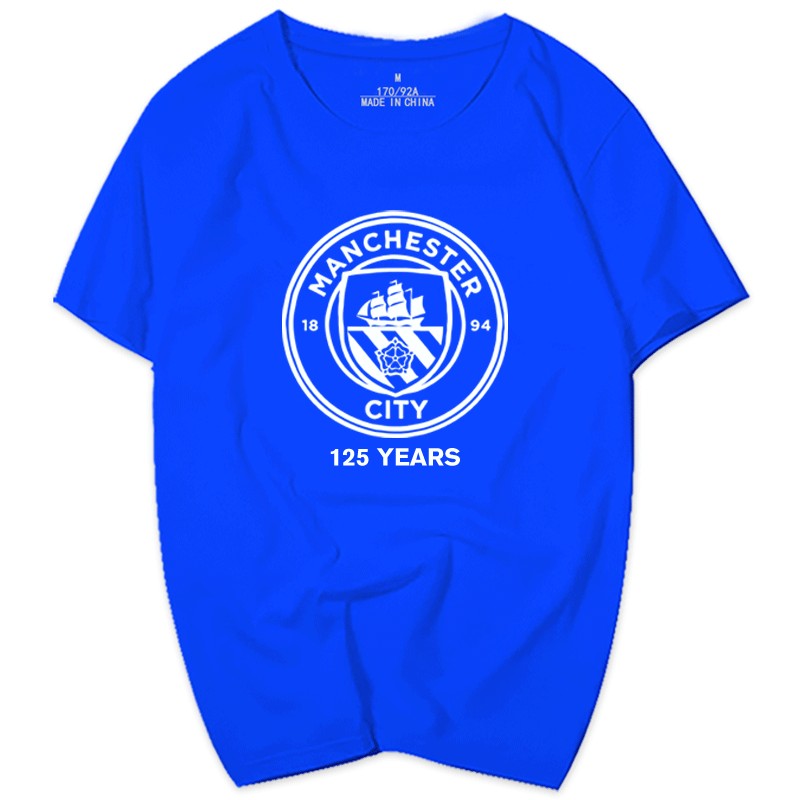 曼城球迷纪念建队125周边男女t恤 skbanruT恤