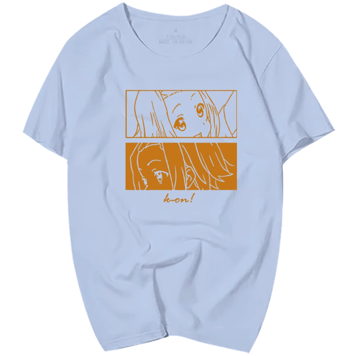 k-on轻音少女蓝白碗潮流男女t恤衫 skbanruT恤