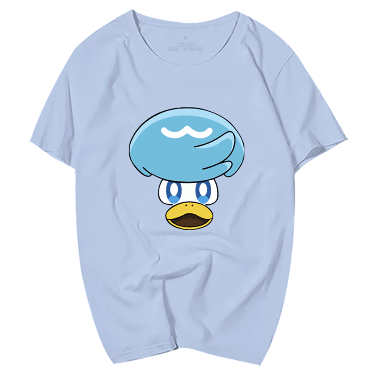 宝可梦朱紫周边新叶喵呆火鳄润水鸭联名衣服男女短袖T恤半截袖夏 - 图3