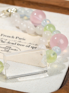 瑞士 Francesca【莫奈吉维尼春天】26新款天然粉水晶手串养生手串