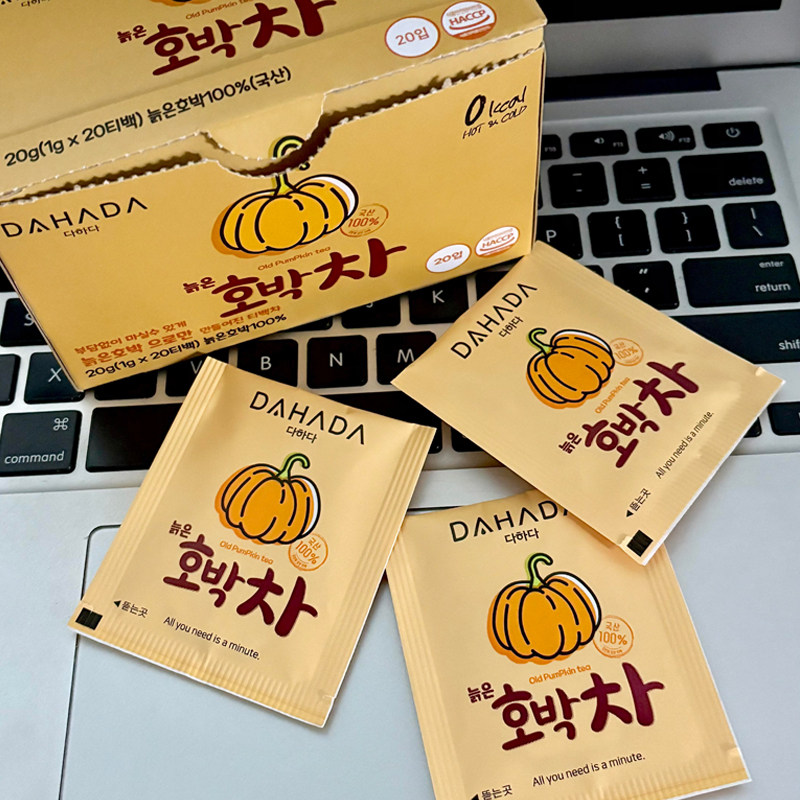 韩国DAHADA南瓜红豆茶养生袋泡茶饮料热饮温暖谷物冲泡饮料南瓜茶,淘宝优惠券,粉丝福利购,淘宝优惠卷