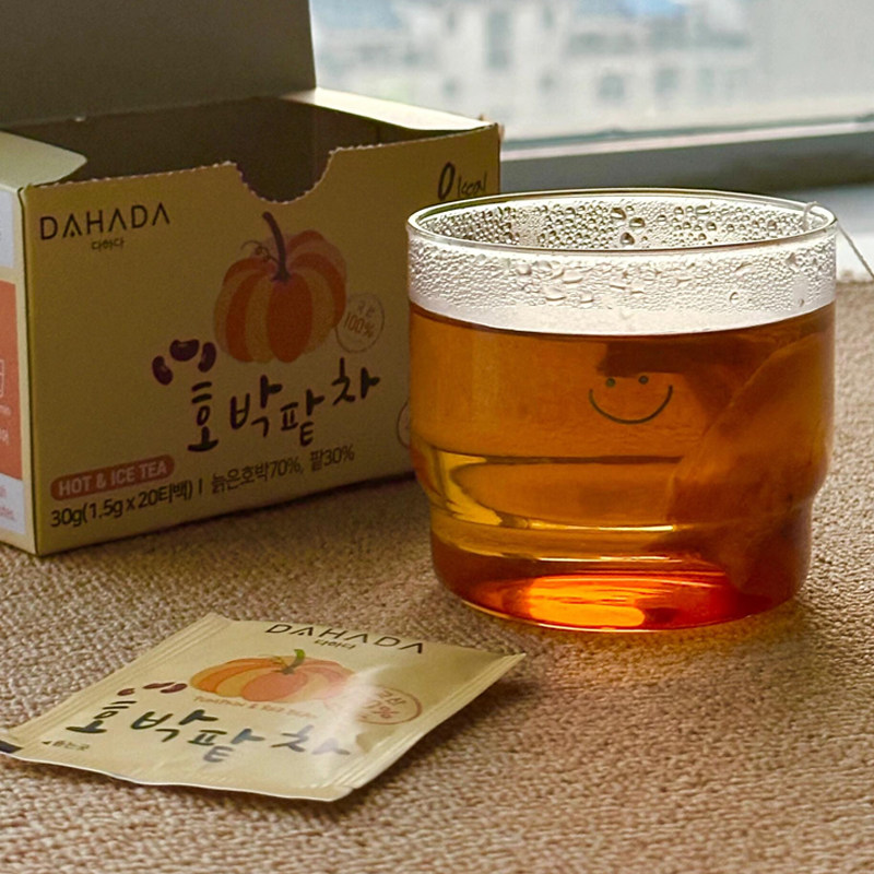 韩国DAHADA南瓜红豆茶养生袋泡茶饮料热饮温暖谷物冲泡饮料南瓜茶,淘宝优惠券,粉丝福利购,淘宝优惠卷