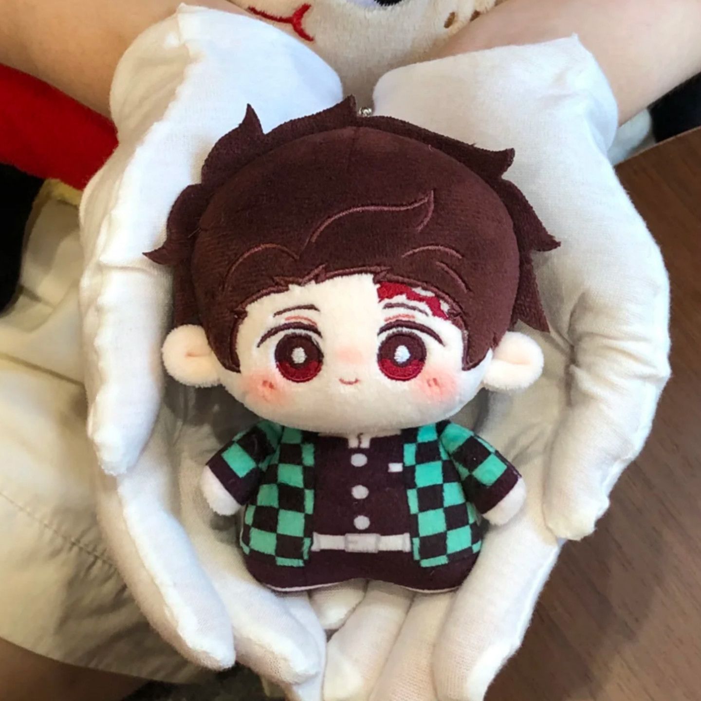 正版鬼灭之刃富冈义勇炭智郎属性10cm棉花娃娃毛绒周边公仔现货发 - 图0