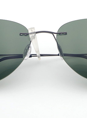 超轻钛合金墨绿色男女款无边框