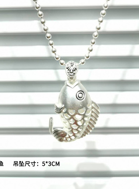 波西米亚风镀银网红同款毛衣链