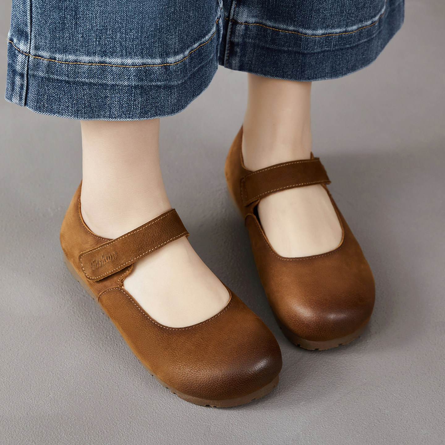 复古真皮玛丽珍鞋女平底2026新款圆头浅口森系奶奶鞋纯色百搭单鞋,淘宝优惠券,粉丝福利购,淘宝优惠卷