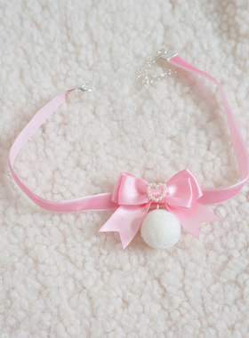 毛球蝴蝶结甜美女原宿风