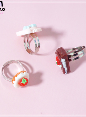 毛酱手作百搭lolita小物戒指甜心