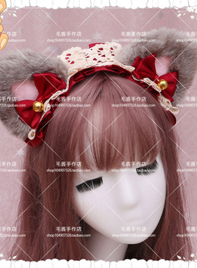 发箍lolita洛丽塔蕾丝甜系猫耳朵