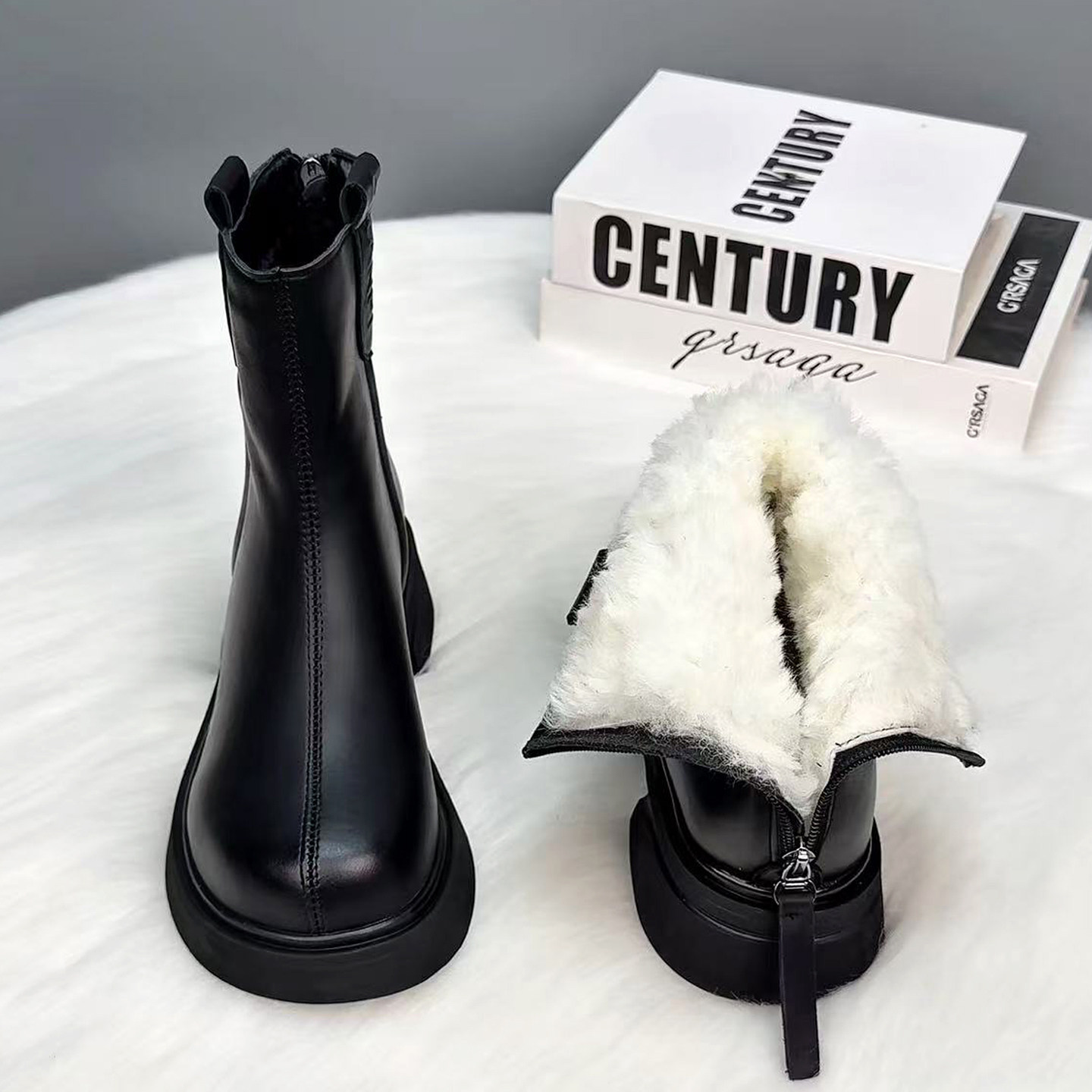 雪地靴女防水防滑2025冬季皮毛一体羊毛马丁靴女东北抗寒保暖棉鞋,淘宝优惠券,粉丝福利购,淘宝优惠卷