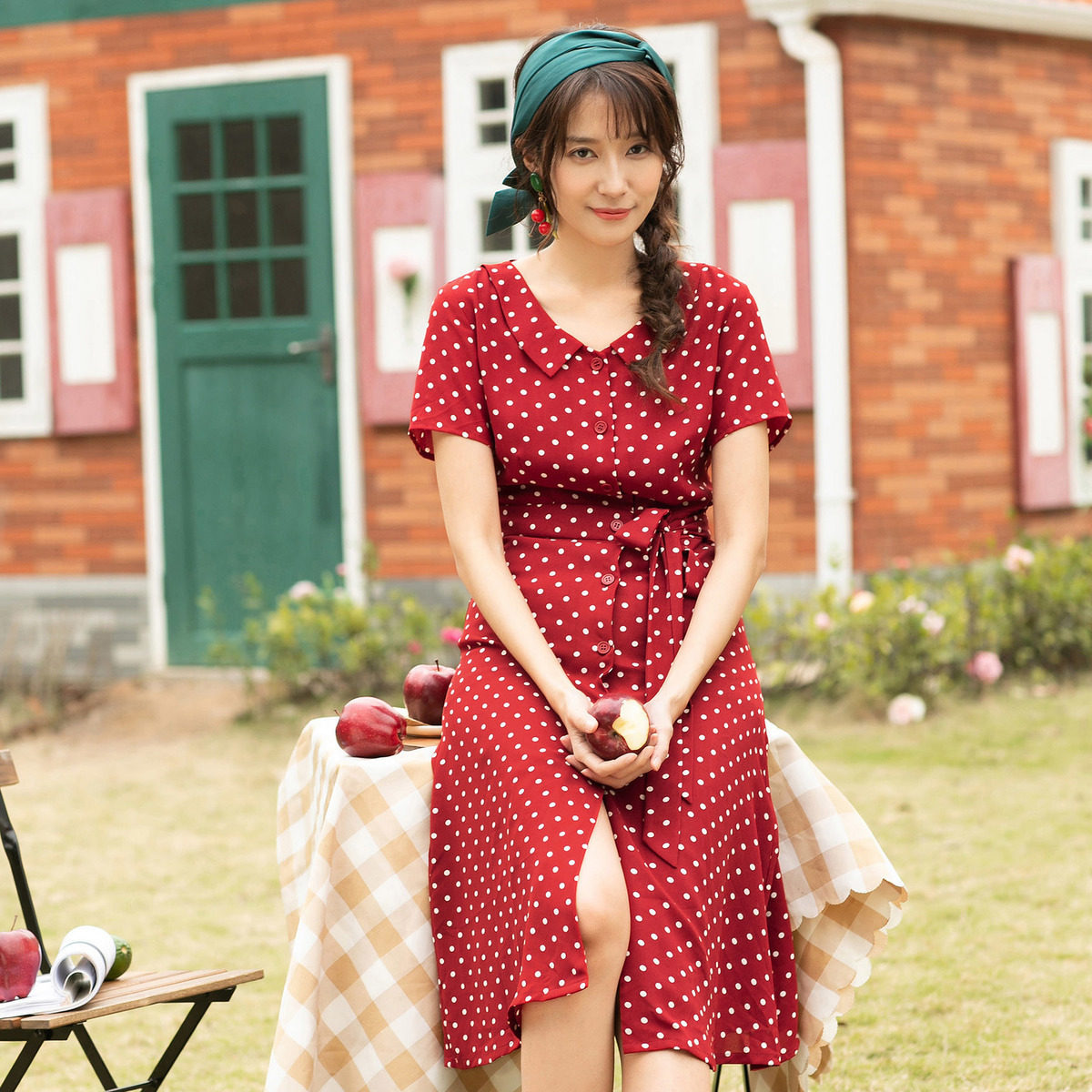  茵曼翰飞连衣裙