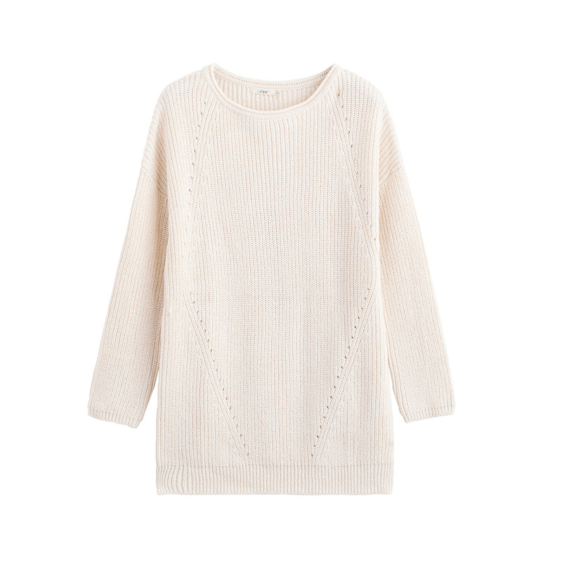 茵曼旗舰店春秋冬套头内搭茵蔓毛衣 茵曼翰飞毛针织衫