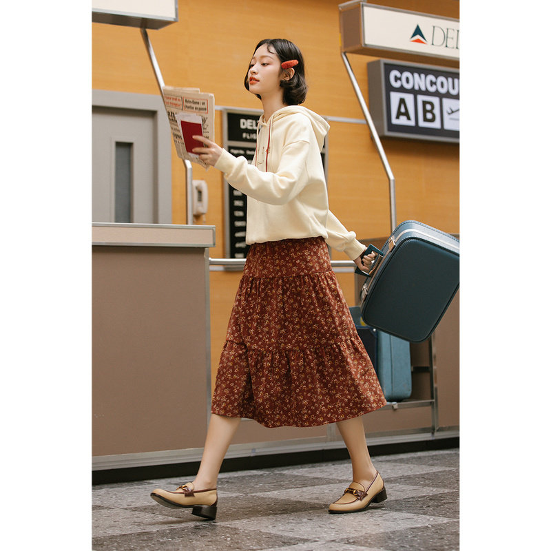 茵曼高腰套头新款2020年秋季秋卫衣 茵曼翰飞卫衣/绒衫