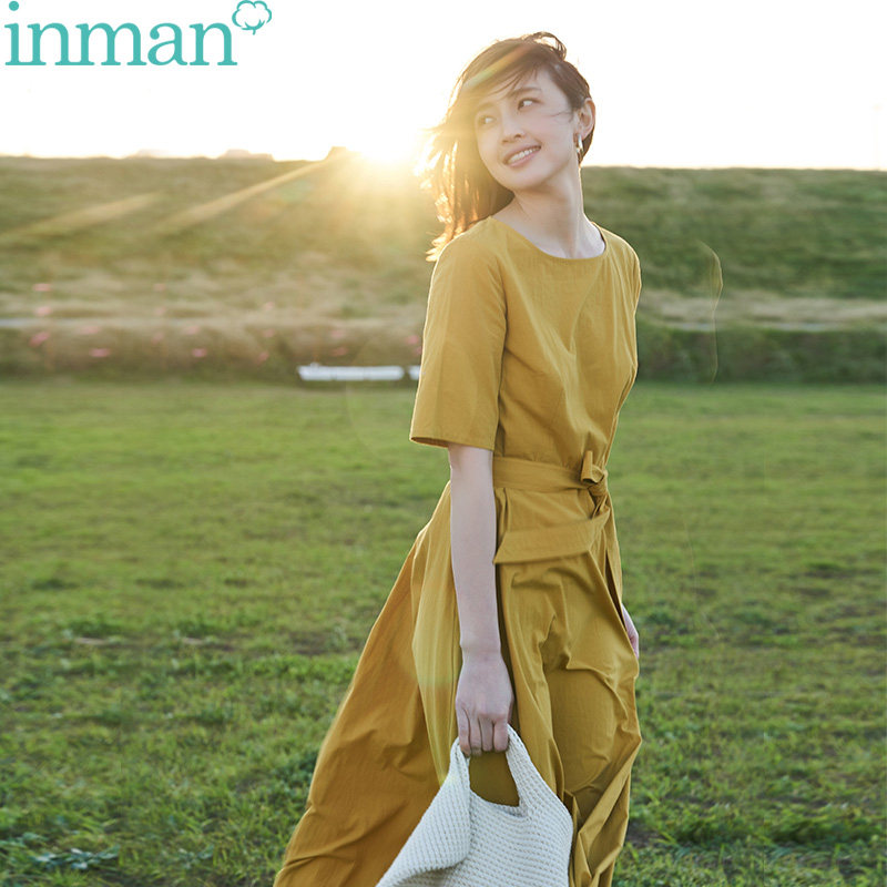 茵曼日系温柔风轻熟气质夏季连衣裙 茵曼翰飞连衣裙