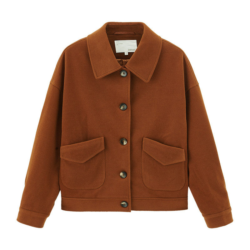 茵曼日系盐系工装炸街2020年短外套 茵曼翰飞短外套