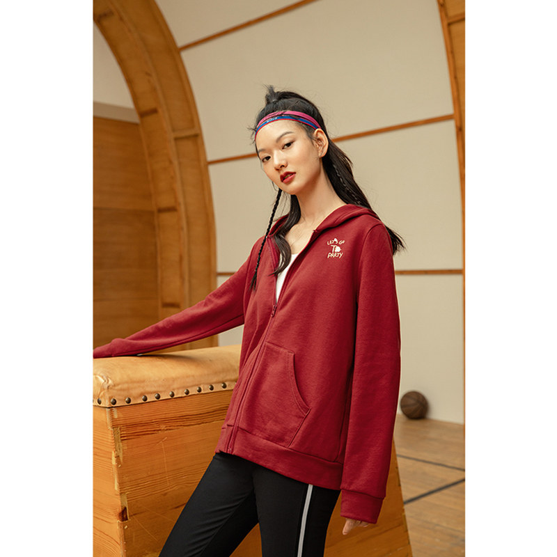 茵曼2020年新款连帽休闲运动小开衫 茵曼翰飞短外套