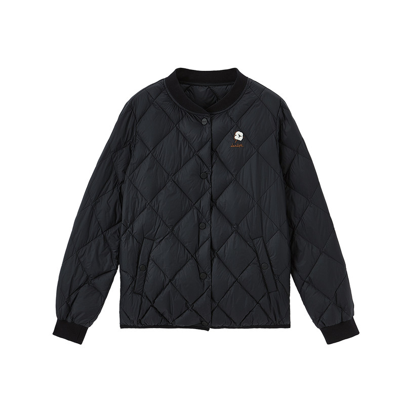 茵曼官方旗舰店短款轻薄新款白鸭绒 茵曼翰飞羽绒服