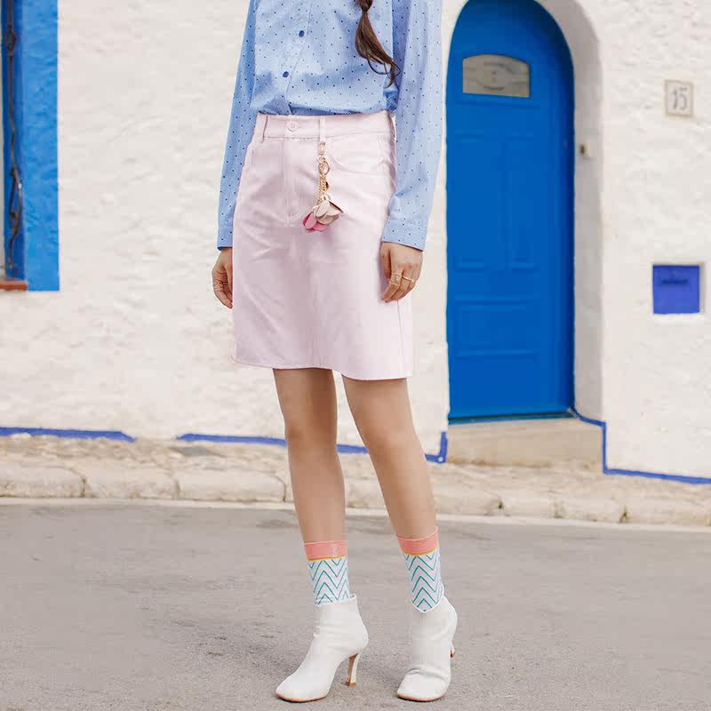  茵曼翰飞半身裙