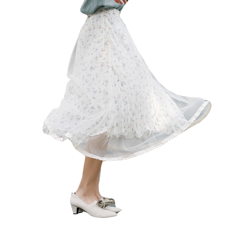  茵曼翰飞半身裙