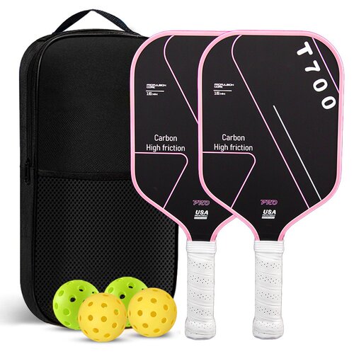 T700碳纤维匹克球拍专业比赛磨砂表面蜂窝减震pickleball轻量球拍 - 图3