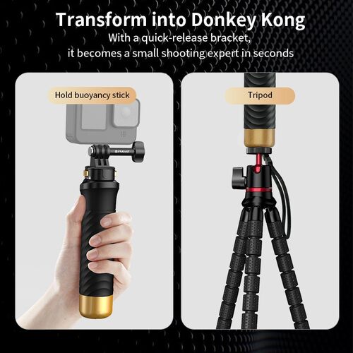 PULUZ胖牛快拆浮力棒大疆Gopro12运动相机潜水漂浮自拍杆水下拍摄 - 图2