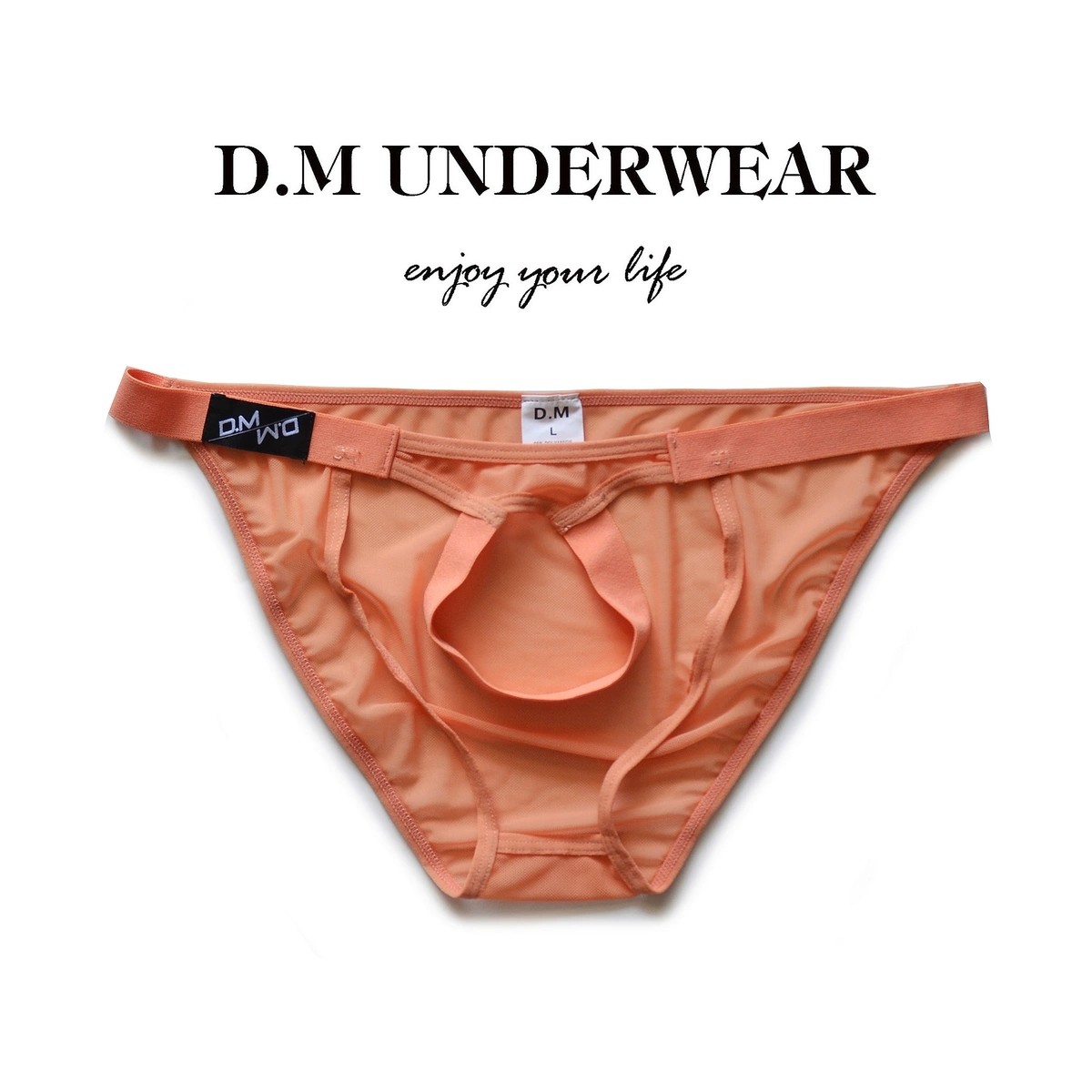 D.M男士内裤低腰性感透明情趣三角裤吊带缕空夏季透视网纱裤钗,淘宝优惠券,粉丝福利购,淘宝优惠卷