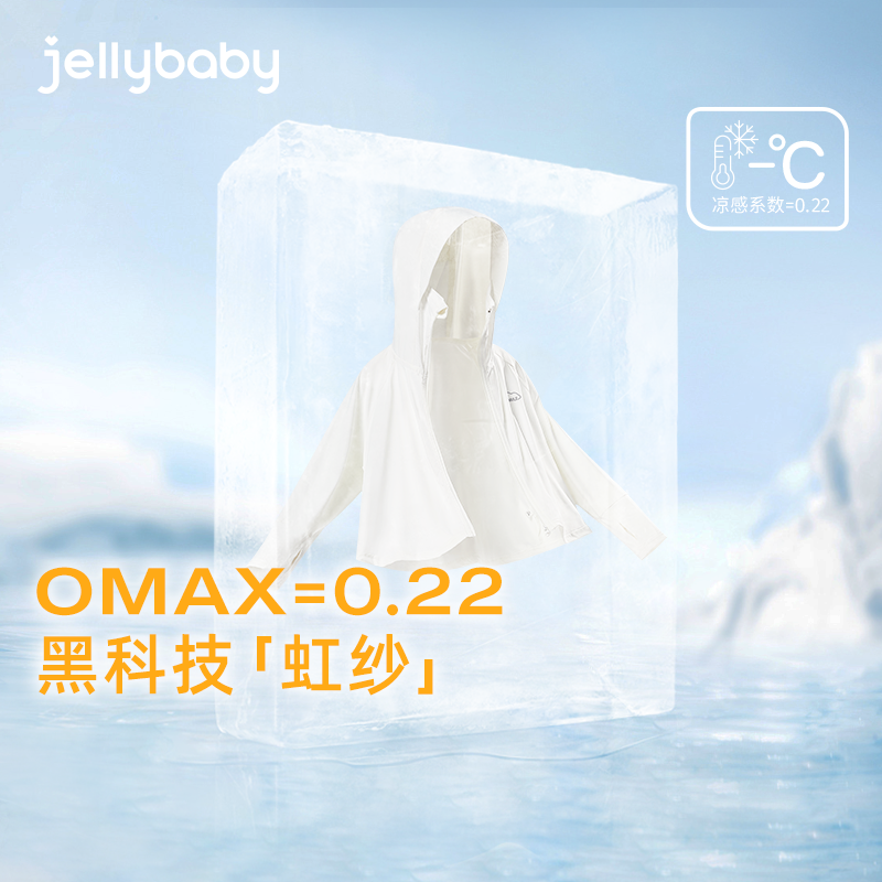 jellybaby女童防晒衣夏季男童防紫外线外套儿童抗菌开衫2024夏装 - 图0